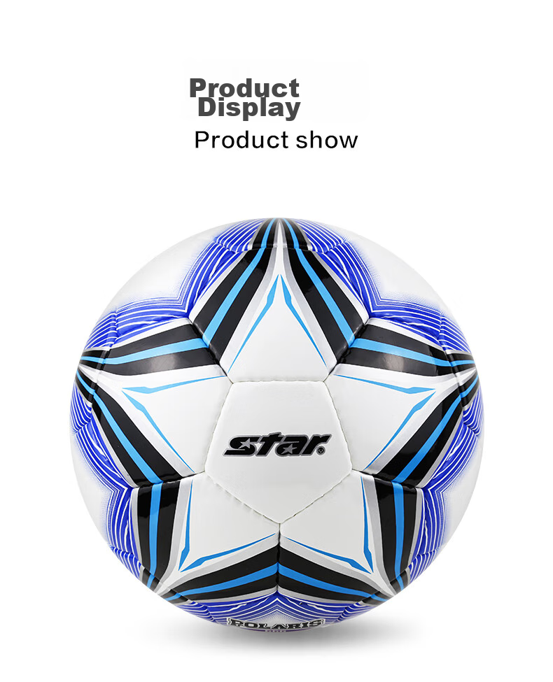 Star Soccer Ball Size 5 for Adults And Youth, Competition Training Standard Ball, Durable PU Hand-Stitched SB4125C 9