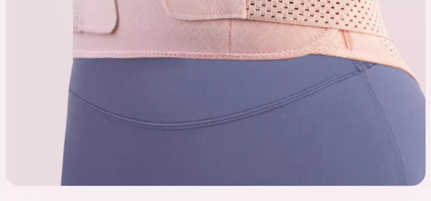Keep Waist Support Belt for Herniated Disc, Lumbar Support, Post-Surgery Rehabilitation, Lumbar Muscle Strain, Prolonged Sitting, Training Brace, Pink, M 2