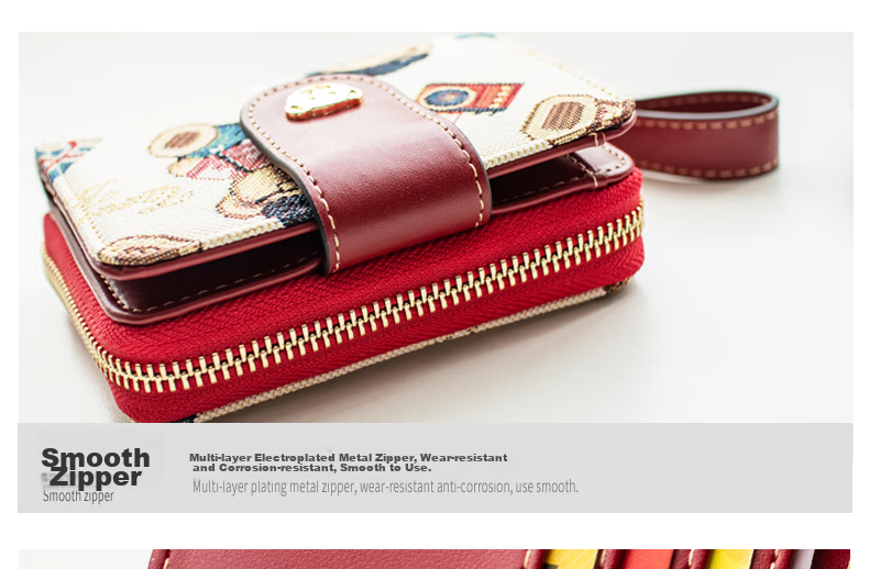 Xiaoxiongyilian Women's Wallet, Multi-Card Slots, Multifunctional Coin Purse, Fashionable Short Wallet for Women, Christmas And New Year Gift, Christmas Present 12