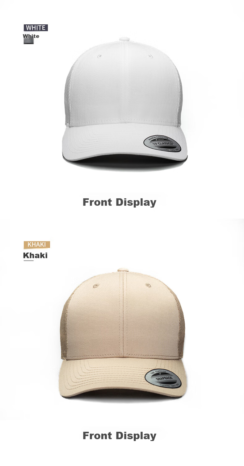 FLEXFIT Men's Mesh Baseball Cap, Spring And Summer Sun Protection Hat, Adjustable Truck Driver Visor Cap, One Size Fits All 18