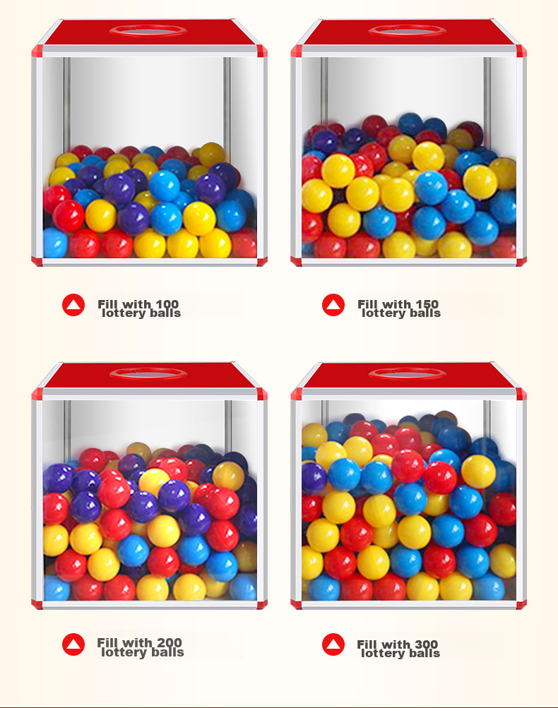 Jinlongxing Lucky Draw Box, Raffle Box, Popular Color, Prize Grabbing Box, Lottery Balls, Grand Opening Celebration Decoration, Aluminum Alloy Detachable Assembly Style Box, Annual Meeting Celebration Supplies, 25cm A1188 3