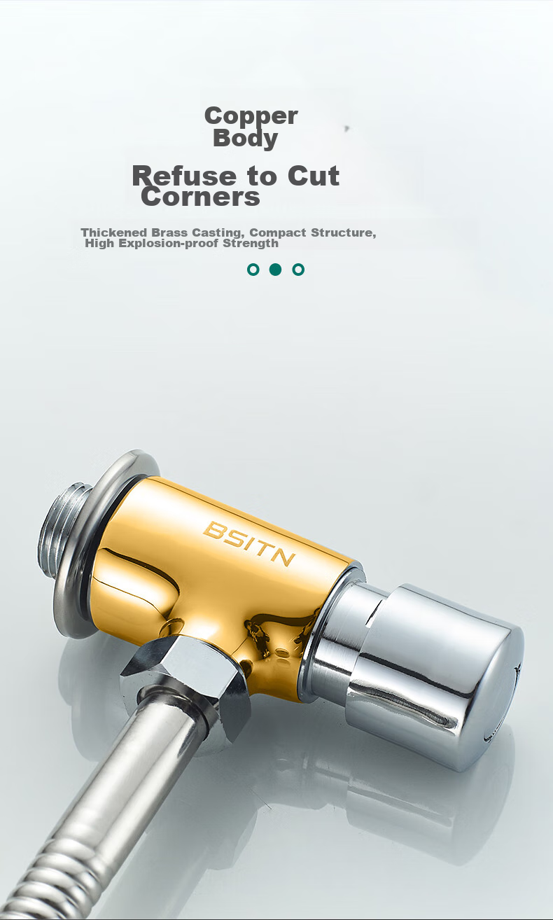 BSITN Bathroom Urinal Flush Valve, Brass Hand-Operated Flush Valve, Toilet Urinal Switch Valve B5003 3
