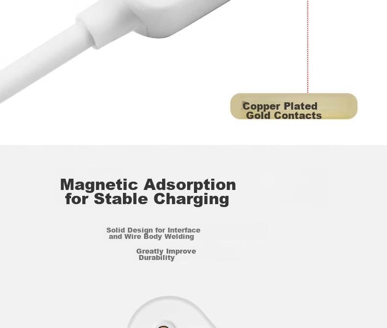 ESCASE Charging Cable for Huawei Children's Watch, Compatible with Huawei Fitness Band Charger, Suitable for Fit3/5X/5XPro/4X/5/4Pro/9/8 Fitness Bands, Magnetic Power Cord 8