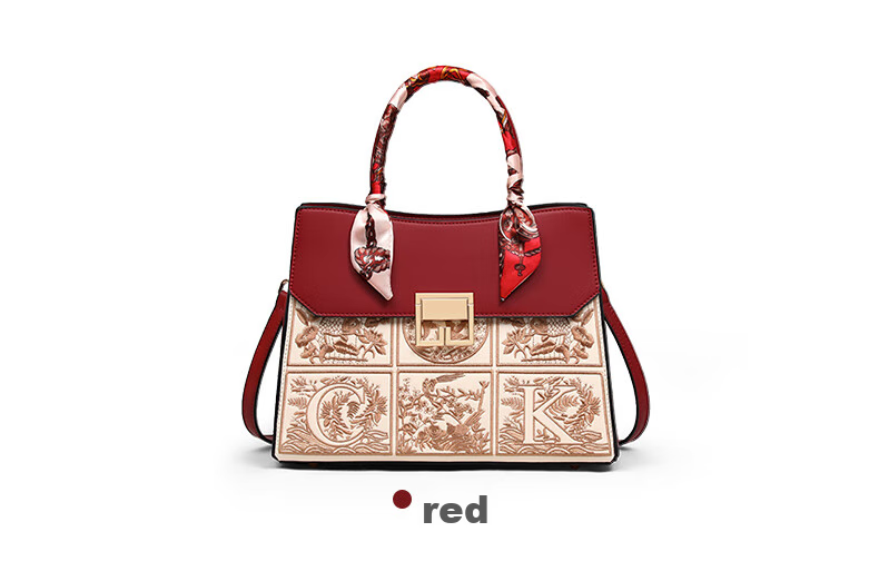 Aiqinghai Leather Handbag, Women's Bag, Large Capacity Tote Bag, Shoulder Crossbody Bag, Wedding Bag, Birthday Mother's Day Gift, Practical Present for Mom 7