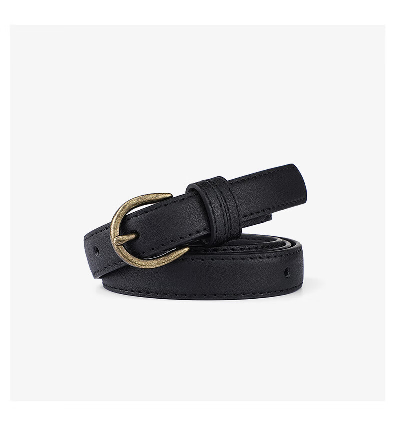Viney Ladies' Belt, Fashionable Waistband, Decorative Thin Versatile Casual Student Pin Buckle Skirt Belt, Birthday Gift 10