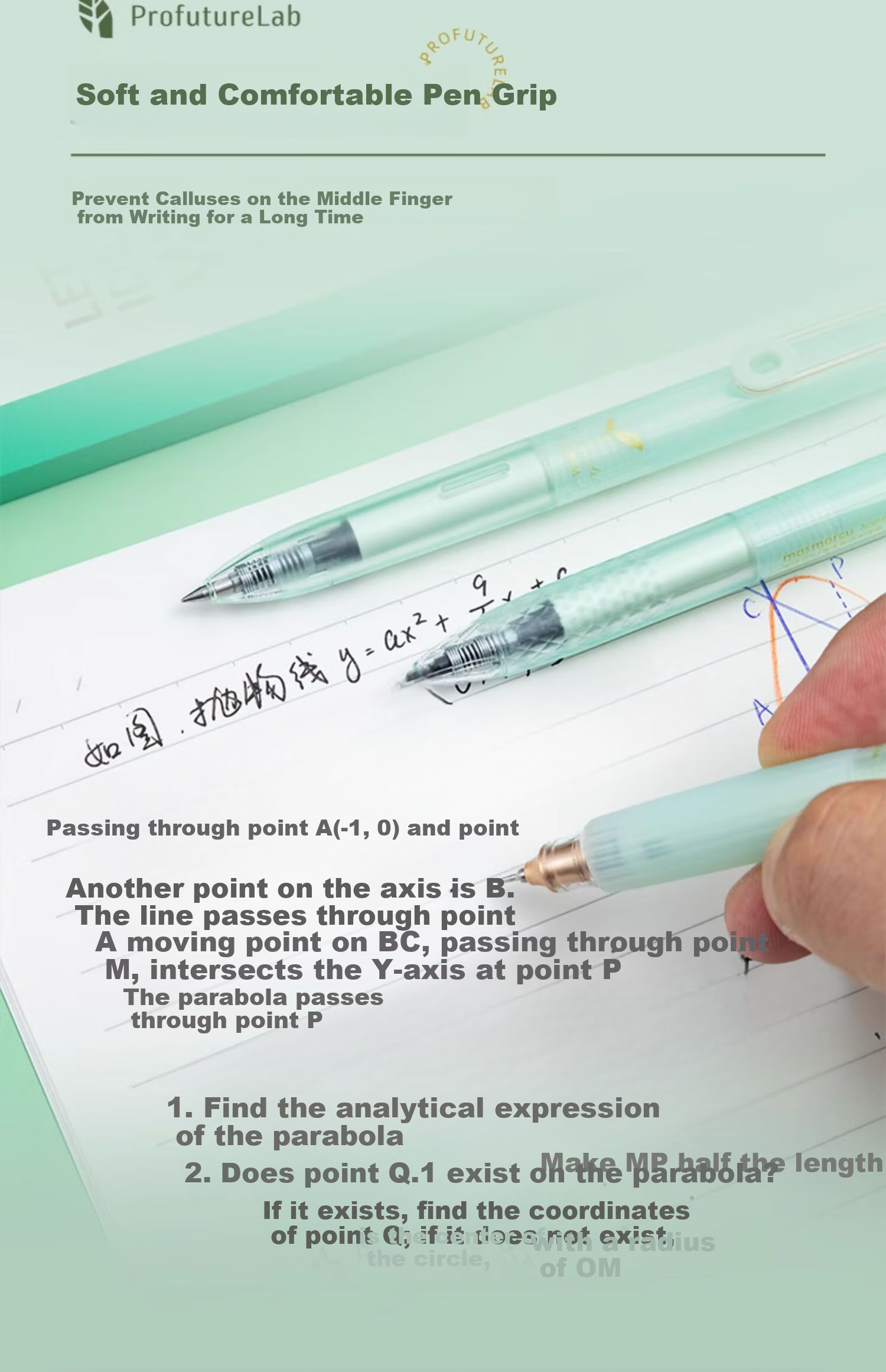 MASMARCU China Tea Limited Edition Retractable Gel Pen, Black, 0.5mm, Exam Writing Pen, High Aesthetic Value, Quick-Drying, Smooth Signing Pen, Comes with Bookmark, Soft Grip, Needle-Tip Conical Tip, 3 Pcs 17