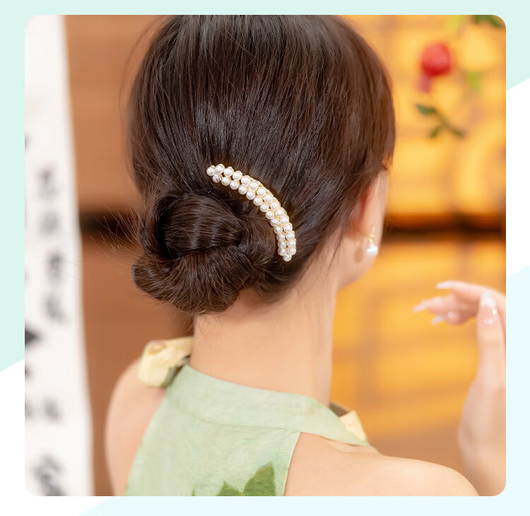 CHIMERA Hair Bun Maker, Back-Of Hair Clip, High-End Hair Accessory for Women, Hair Comb, Birthday Gift for Girls 18