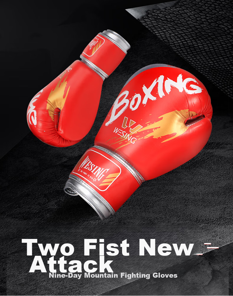 Jiurishan Boxing Gloves, Adult Sanda And Free Fighting Gloves, Punching Bag Gloves for Men And Women, Combat Competition Training, Black 1