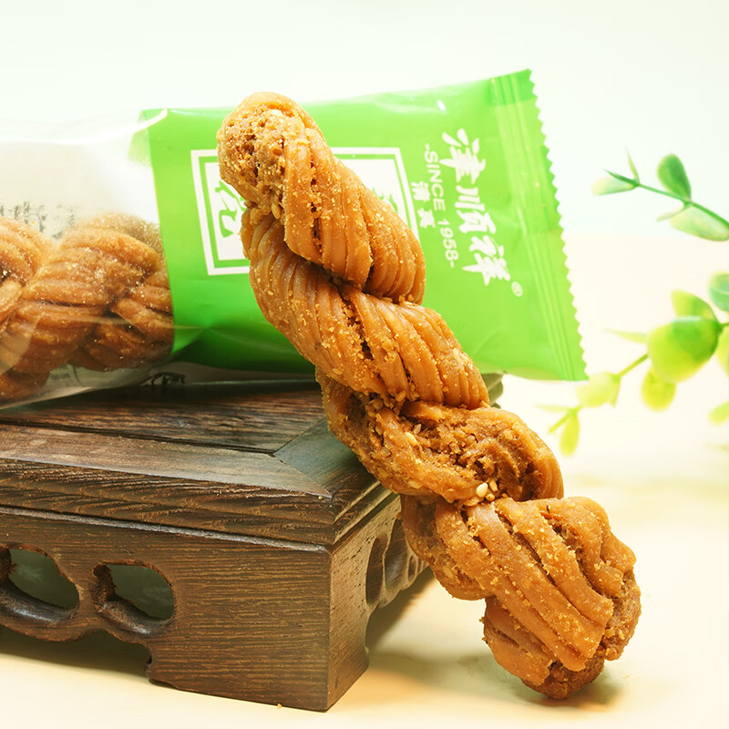 津顺祥 天津特产夹馅大麻花（椒盐味）400g/袋