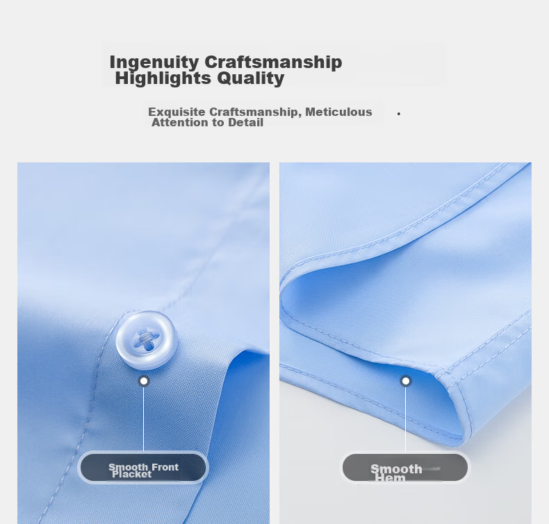 ROMON [Wrinkle-Resistant Modal] Wrinkle-Free Short-Sleeve Shirt Men's Top Casual Business Professional Formal White Dress Shirt Jacket 4