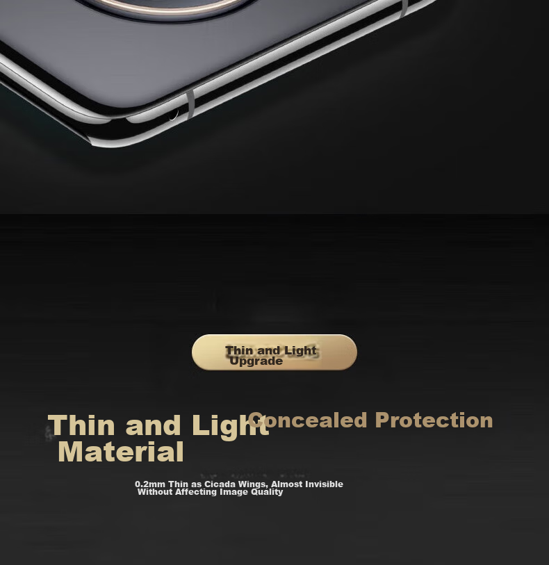 ESCASE Huawei Mate50Pro Camera Lens Protector, Full Coverage HUAWEI Rear Camera Protection, Wear-Resistant, Scratch-Resistant Glass, All-In Transparent 14