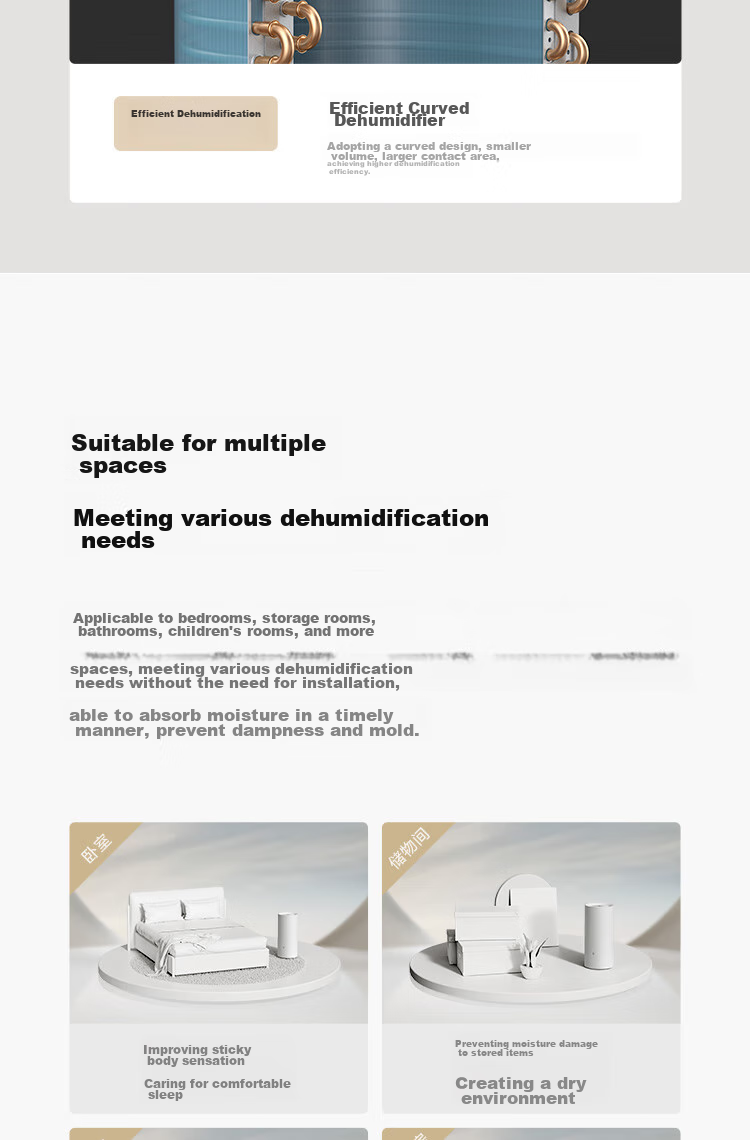 Mijia Xiaomi Smart Dehumidifier, 22L Capacity, for Home Living Room Bedroom Basement, Moisture Absorber, Clothes Dryer, CSJ0122 6