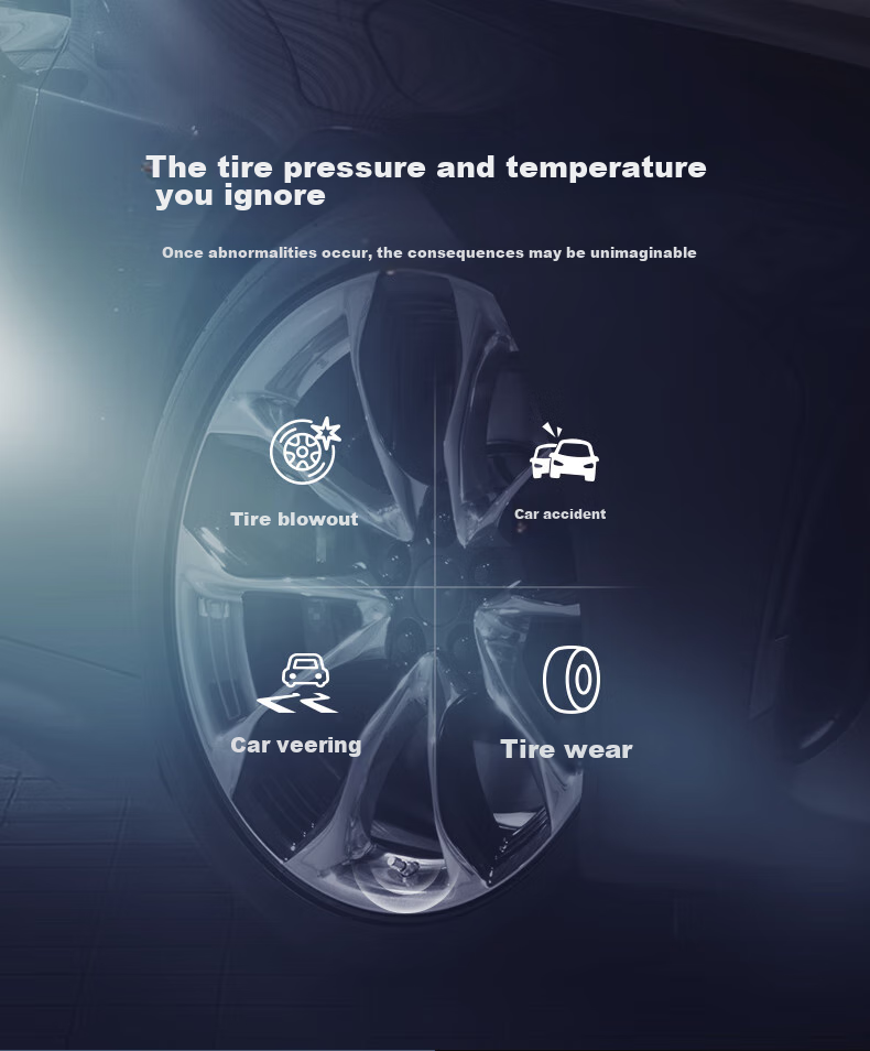Victon Tire Pressure Monitoring System, Built-In Solar-Powered Wireless, Tire Pressure And Temperature Display, A1 Voice, Color Scree 9
