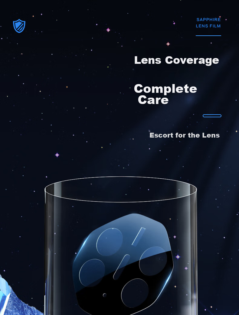 Lanxingxiansheng Lens Protector for Huawei Mate XT, Foldable Screen Rear Camera Sapphire Protective Film, High Definition, Wear-Resistant, Scratch-Resistant for Mate XT 10