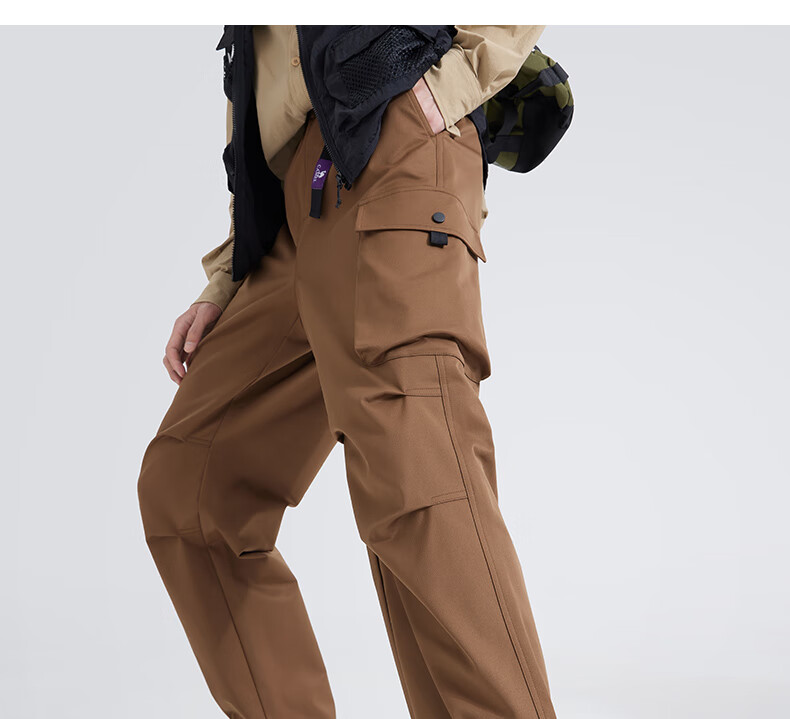 CAMEL Men's Cargo Pants, Wide-Leg Style, Wang Junkai's Same Style, Spring And Summer Soft Shell Straight-Leg Casual Trousers M14CAWI644 23