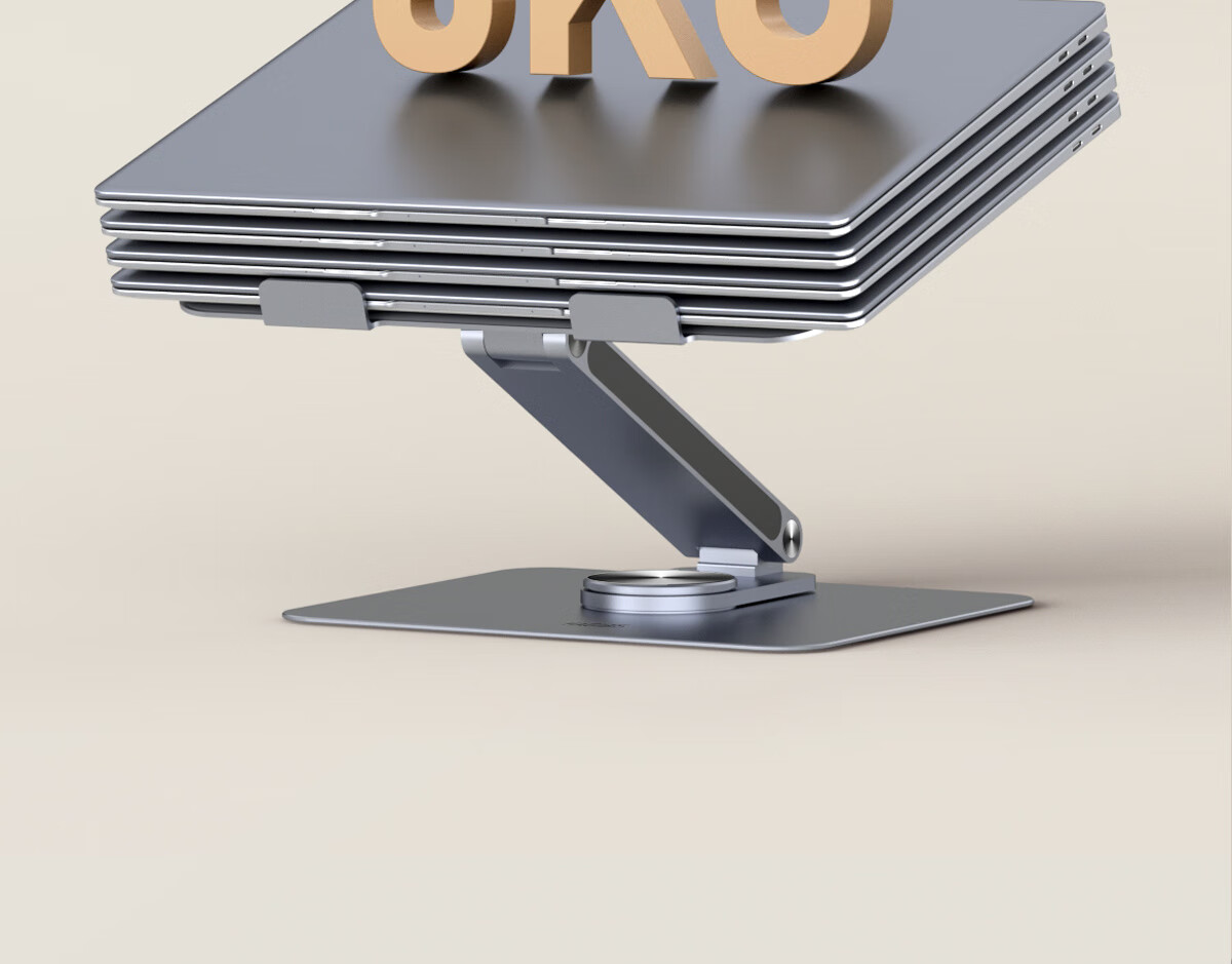 Hagibis Laptop Stand, Computer Hub Expansion, Height-Increasing Stand, Multi-Port HDMI Bracket, Cooling Suspended Stand, Adjustable Height, Foldable, Rotatable, Storage-Ready, Compatible with MacBook Accessories 12