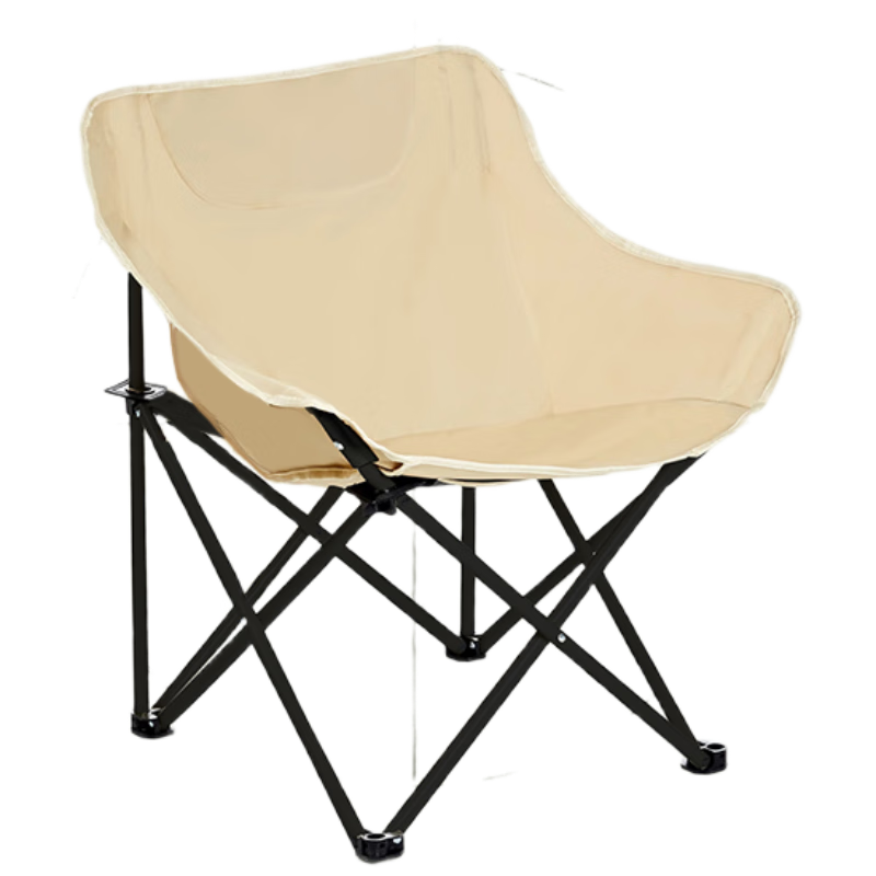 Jingantu Outdoor Folding Camping Chair Moon Chair Recliner Portable Small Folding Stool Fishing Stool Small Size