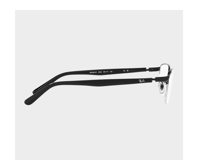 RayBan Optical Frame Rectangular Style for Men And Women, Myopia Glasses Frame 0RX6501D 2503 Matte Black Frame Size 55 Gift 6
