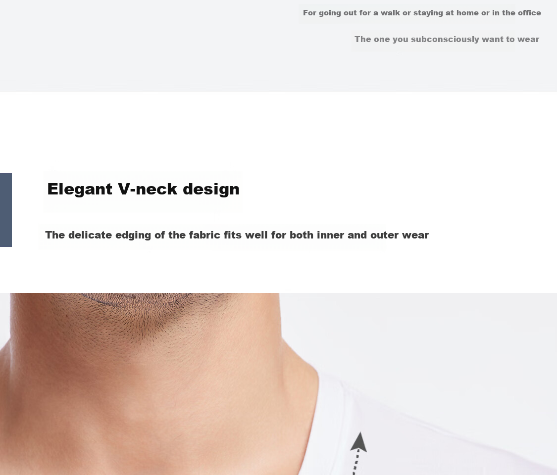 Aimer Men Modal Short-Sleeve T-Shirt Undershirt [2-Pack], V-Neck Vest, Black + White, Size 170 13