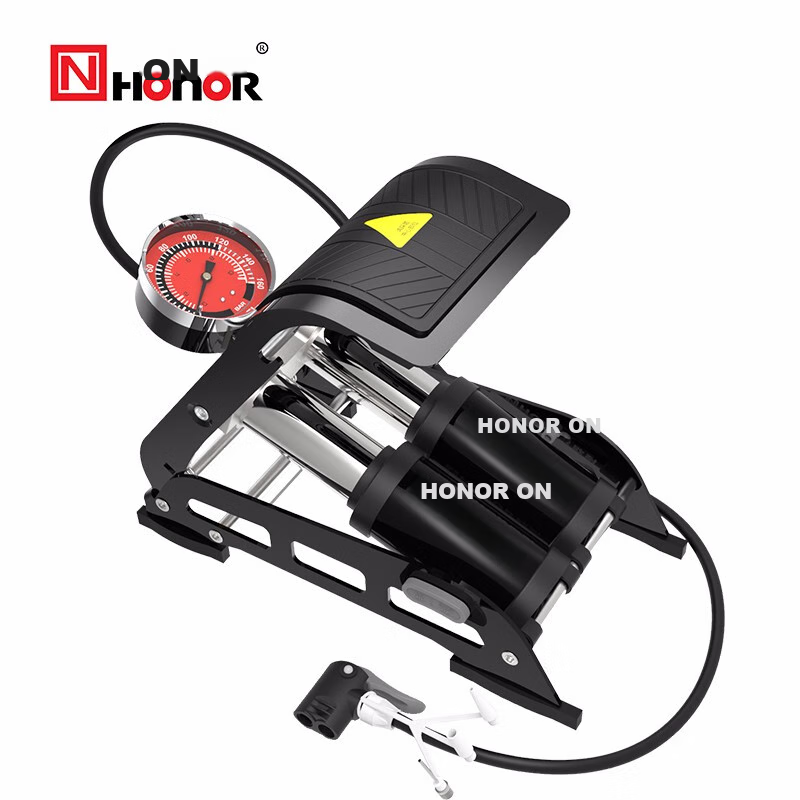 HONOR N Pedal Air Pump for Bicycle, Electric Bike, Home Use, Car, High Pressure Gauge