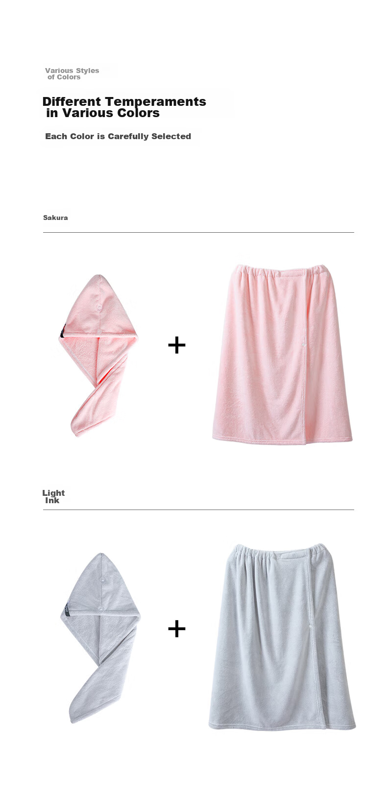 GGT Japanese Hair Drying Cap Shower Cap, Absorbent Quick-Drying Headscarf, Hair Towel for Women, Hair Washing And Bathing Wrap, Thin Ink 10