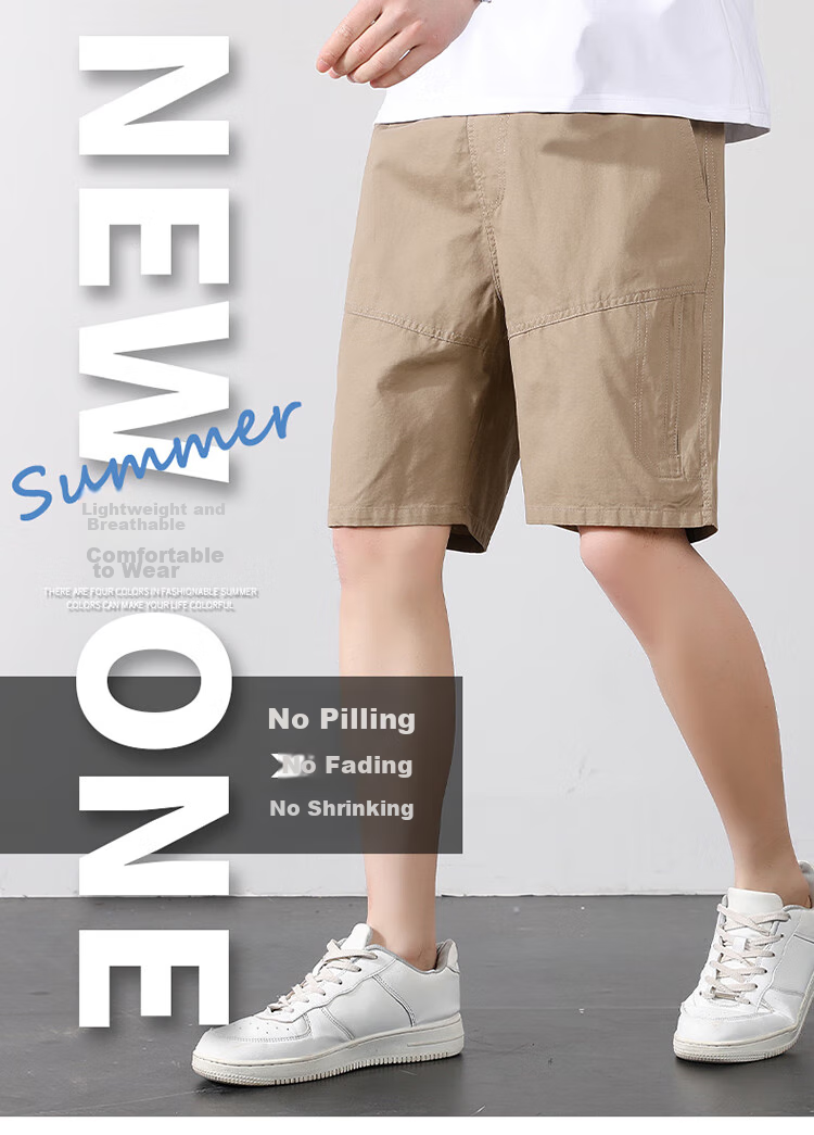 TUCANO Men's Summer Cotton Casual Cargo Sport Breathable Lightweight Dark Gray Shorts XL 2