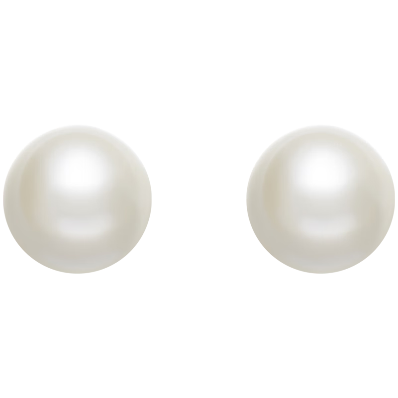ZEGL Pearl Stud Earrings, Pure Silver Ear Jewelry for Women, 925 Sterling Silver Needle Earrings, Elegant And Luxurious, Perfect Birthday Gift for Girlfriends Or Best Friends