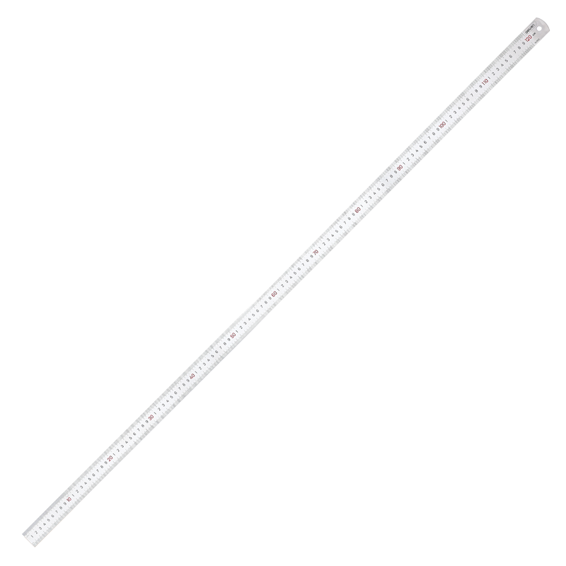 Deli Stainless Steel Straight Ruler, Metric Scale Ruler, Drawing Steel Ruler, 120cm