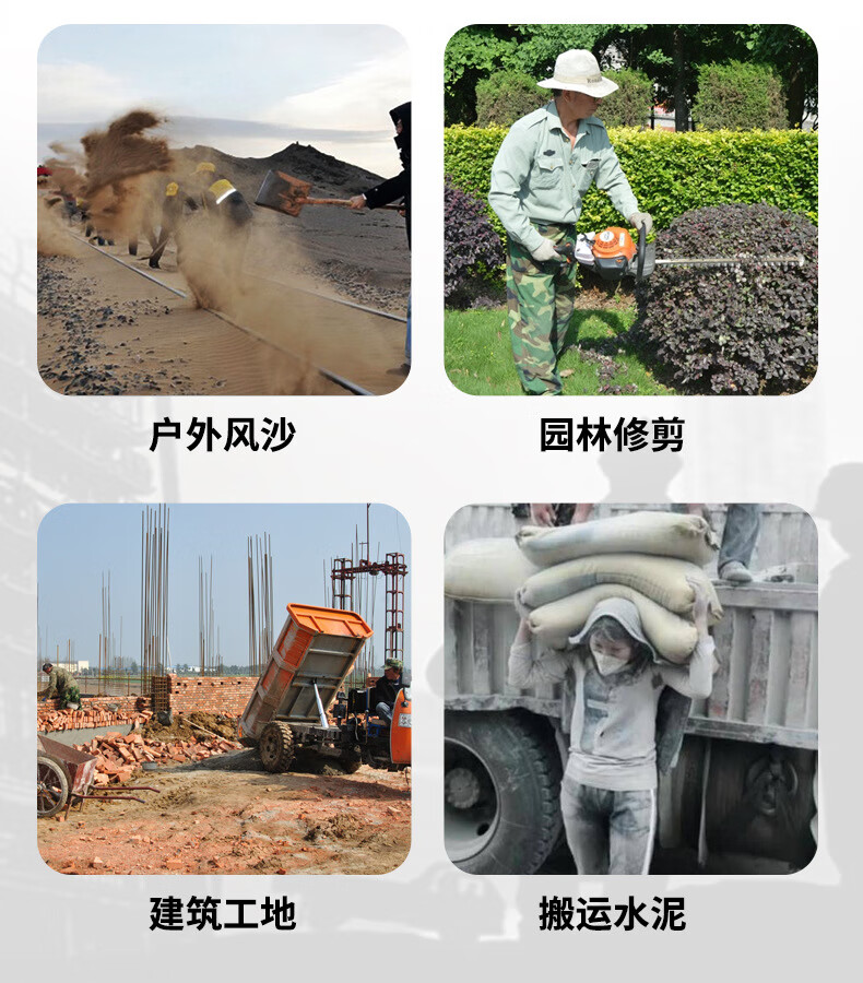 Aideer Shawl-Style Dustproof Cap Windproof Outdoor Work Workshop Denim Head Cover Anti-Fog Lens with Breathing Valve CW059149 3