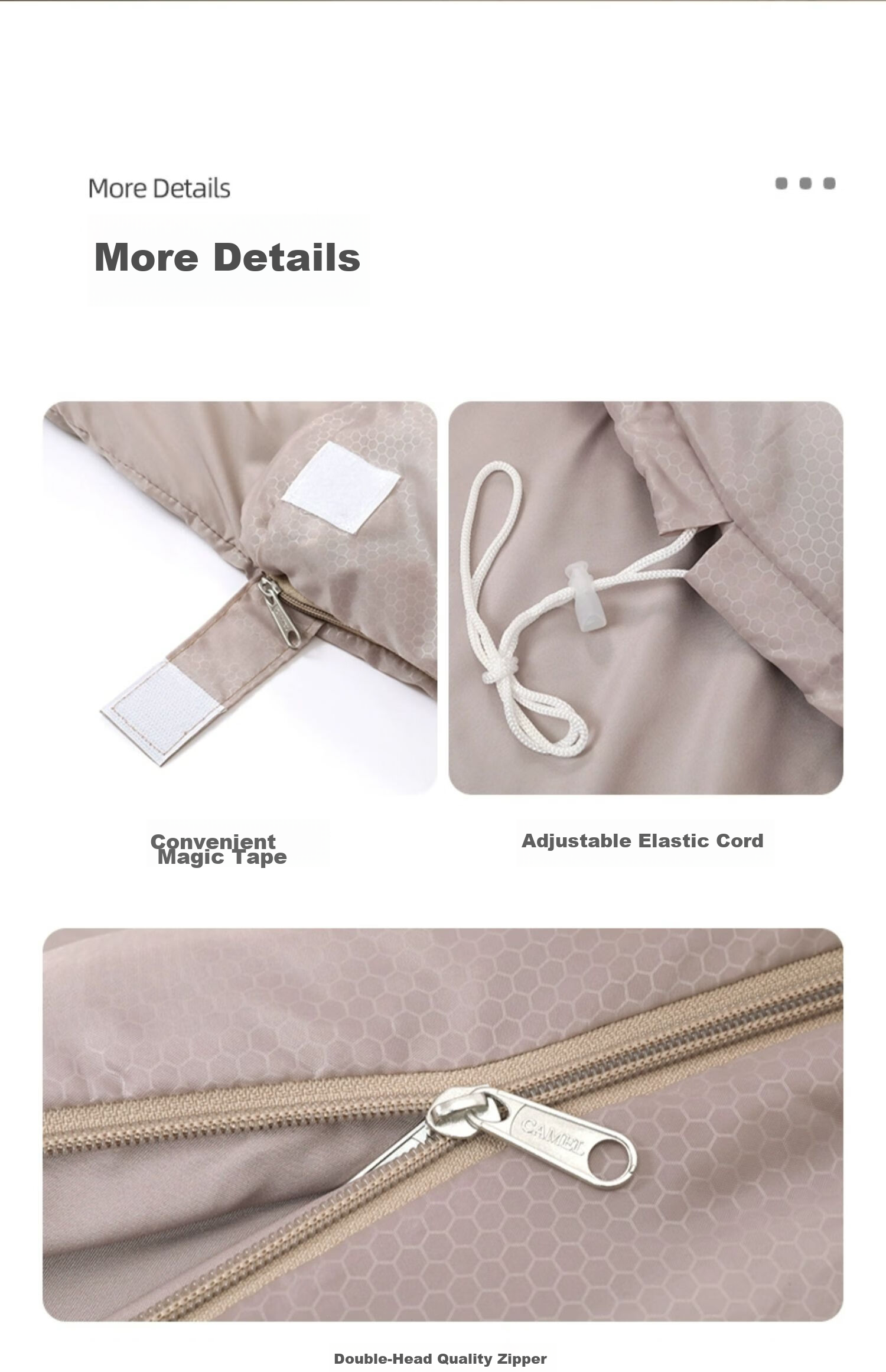 CAMEL Outdoor Double Sleeping Bag for Adults, Warm Camping Sleeping Bag, Thickened Spring Cold-Resistant Lightweight Anti-Dirt Sleeping Bag 5150A 14