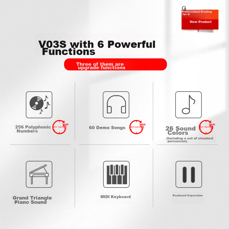 Цифровое пианино Amason V03S Black, 88 клавиш, взвешенная молоточковая механика, Bluetooth