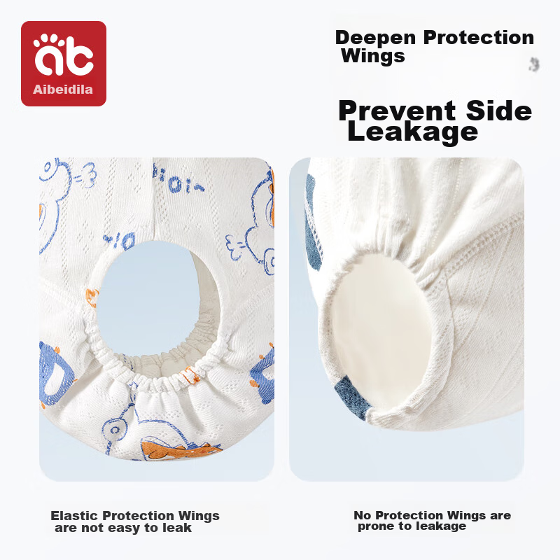Aibeidila Baby Gauze Diaper Pure Cotton Washable Newborn Special Breathable Baby Diaper Cover Cloth