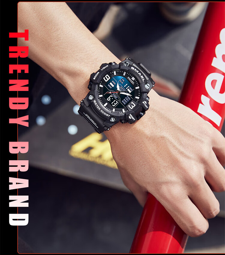 LOUIE JUELEN Men's Multifunctional Sports Watch with Alarm, Luminous Display And Water Resistance for Middle School, High School Students And Teenagers 15