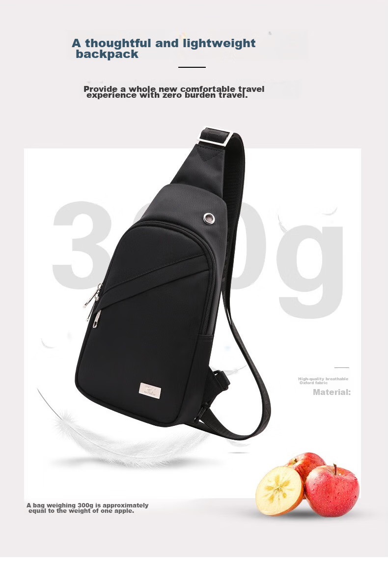 SEPTWOLVES Men's Crossbody Bag, Chest Pack, Shoulder Bag, Portable Backpack for Commuting, Phone Pouch, Trendy Casual Sports Travel Bag 10