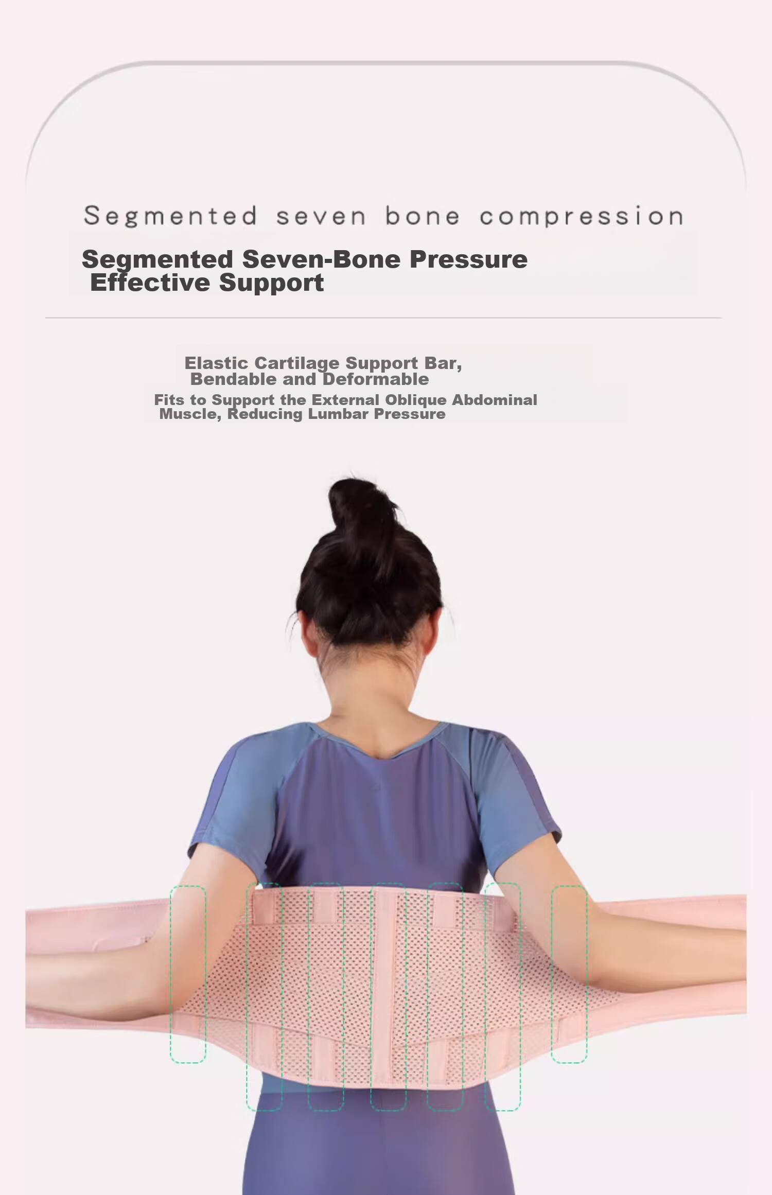 Keep Waist Support Belt for Herniated Disc, Lumbar Support, Post-Surgery Rehabilitation, Lumbar Muscle Strain, Prolonged Sitting, Training Brace, Pink, M 10