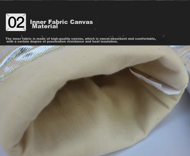 Beifute Heat-Resistant Gloves, High-Temperature Aluminum Foil Insulation Flame-Retardant Gloves, Melting Fireproof Silver Aluminum Foil, Heat-Resistant up to 300 Degrees 12
