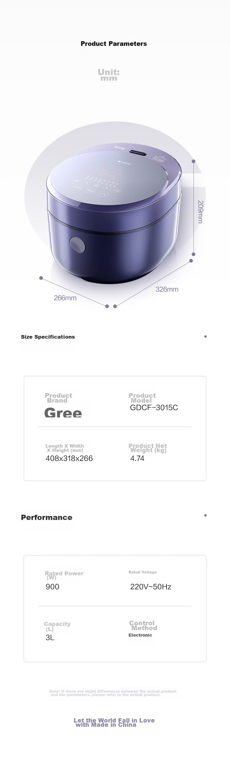 GREE Rice Cooker for Home Use, 2-3 People Capacity, Non-Coated 316L Stainless Steel Inner Pot, 3L Small Size, IH Heating, Multi-Functional Porridge And Firewood Rice Cooking, Model 3018C, Recommended by Dong Jie 15