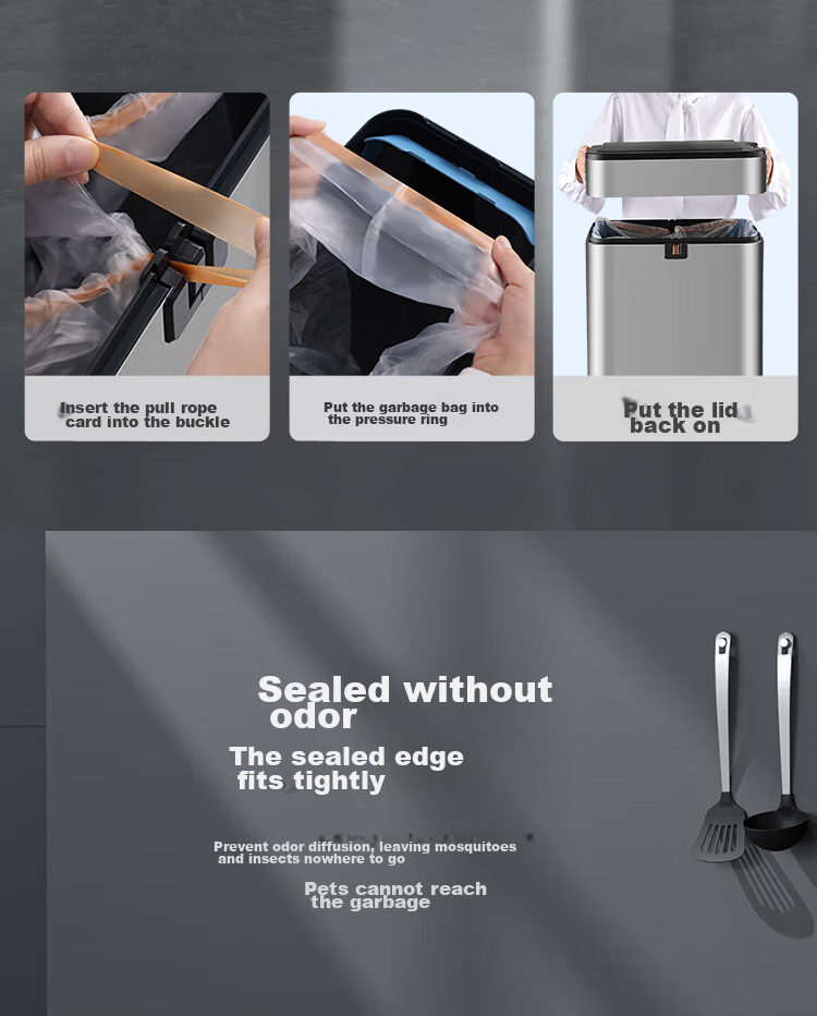 JD Original Stainless Steel Smart Sensor Trash Can 15L with Lid for Bathroom, Kitchen, Living Room And Office 13