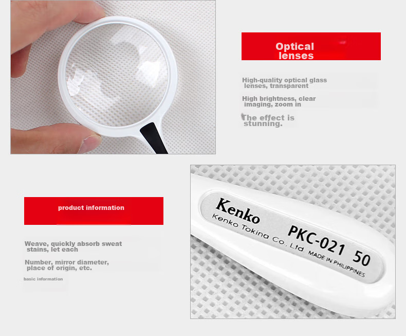 KENKO Japanese Handheld Reading Magnifier (With Auxiliary Magnifier) PKC-025 13