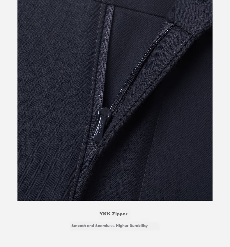 Goldlion [Pure Wool] Spring And Summer Men's Dark Twill Jacquard Slim Fit Business Formal Dress Pants 6
