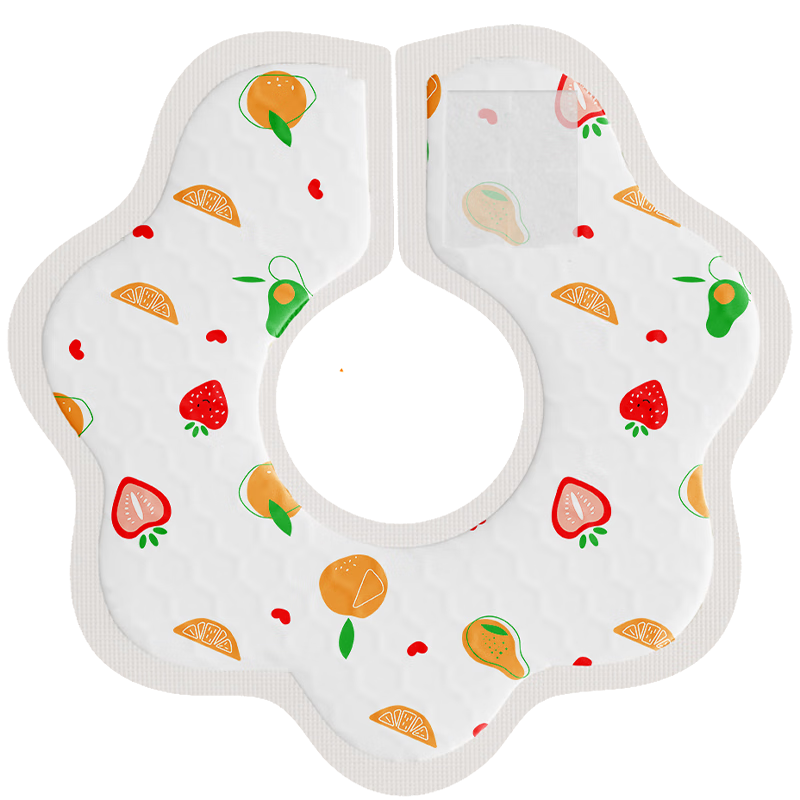 Maigemeng Disposable Drool Bibs, 30 Pieces, Baby Bibs, Anti-Drooling And Spitting Neck Gaiters, Rotatable Adjustment, No-Wash