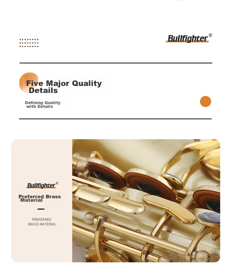 Bullfighter Saxes Instrument, Bass E-Flat Tuning, Double Reed Band, Professional Performance, Grading Exam, Universal Use 12