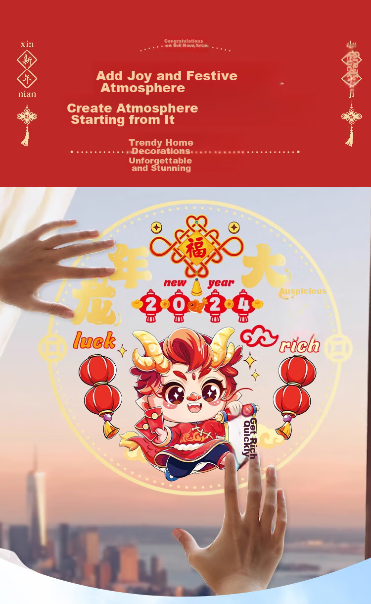 Jashigao Luminous Lucky Charm Pendant with Light 2026 Year of the Horse New Year Decoration Spring Festival Festive Atmosphere Wreath Hanging Ornament 1