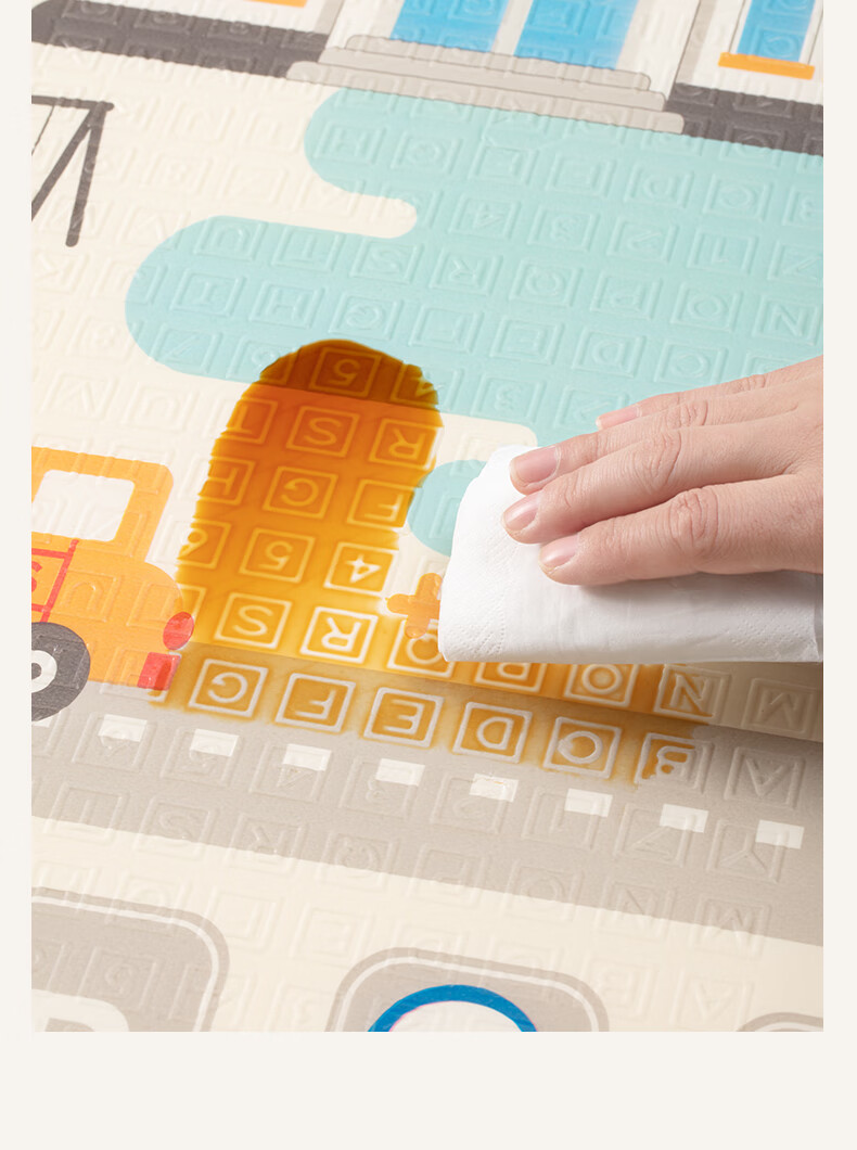 Babybox EPE Crawling Mat Baby Anti-Fall Play Mat Children's Interlocking Foam Floor Mat 6 Pieces 2CM Thickened 18