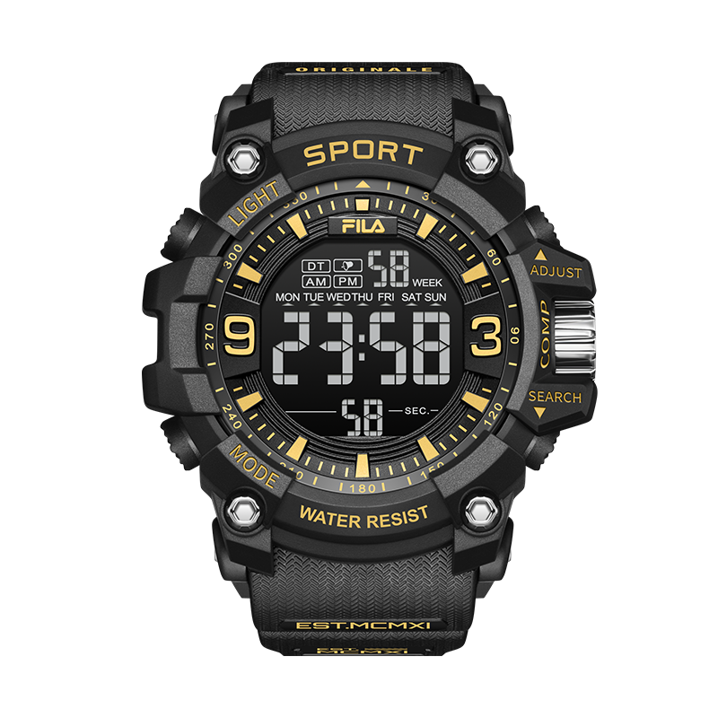 FILA Electronic Watch with Luminous Hands, Student Exam Watch, Birthday Gift, Sports Waterproof Wristwatch 6564-005