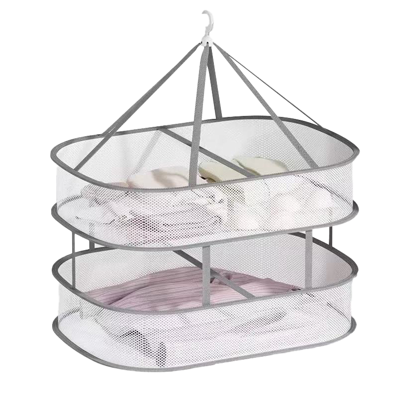 Jingxun Clothes Drying Rack, Laundry Hanger for Sweaters And Socks, Drying Mesh for Home Balcony, Extra Large Double-Layer