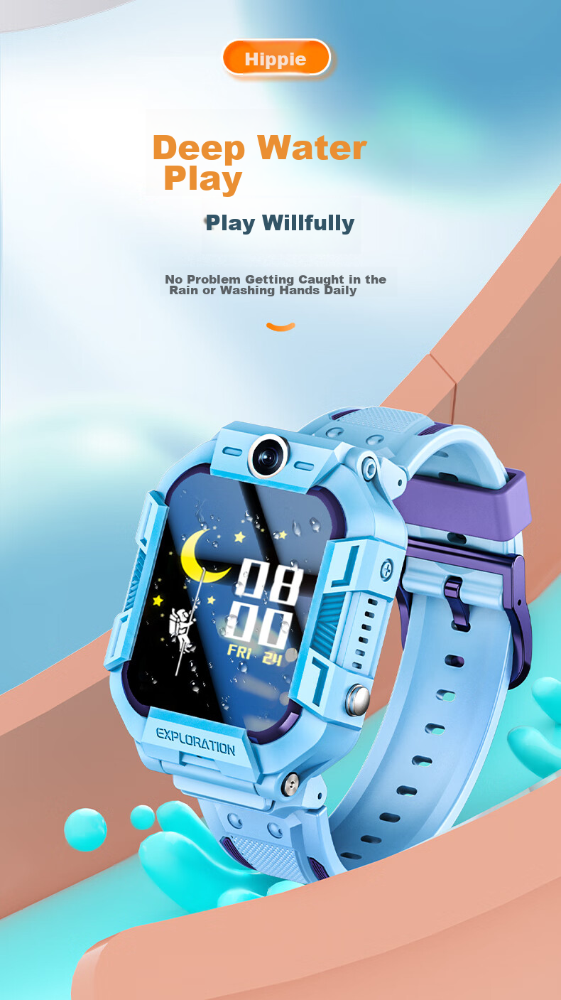 Xibixi Children's Smartwatch Phone Watch, 4G Full Network, HD Video, Waterproof And Shockproof, GPS Positioning, Long Battery Life, Student Smartwatch for Primary, Middle And High School Students 10