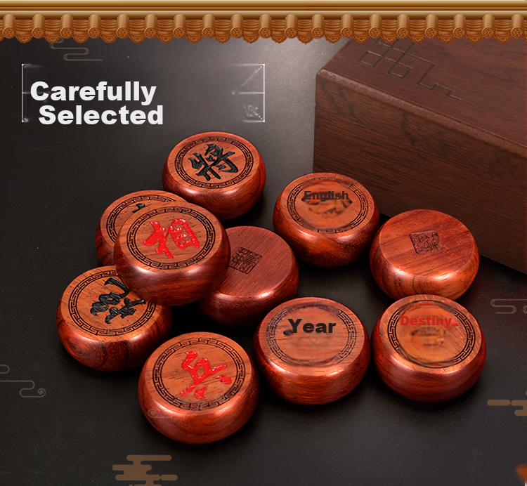 Yusheng Wooden Go Board, Two-In Chess And Go Set, Cloud-Style Go And Chess Set for Home Use, Gift for Elders 14