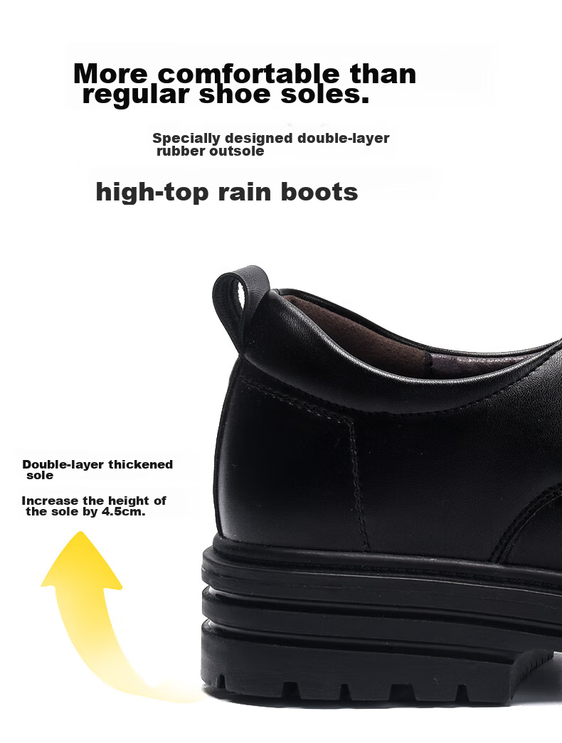 Chuwang Chef Shoes, Kitchen Non-Slip Work Shoes, Comfortable Business Casual Wedding Leather Shoes, Versatile Men's Formal Shoes 2332 7