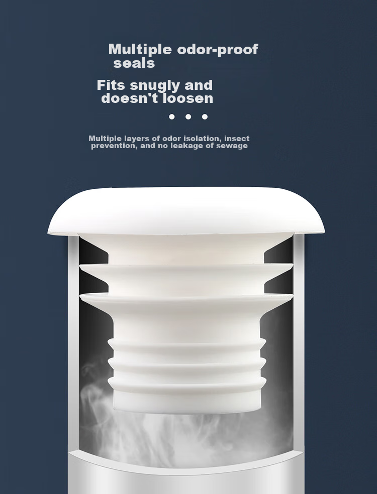 Larsd Silicone Drain Pipe Seal Ring, Odor-Proof Seal Plug, Bathroom Cabinet Drainage Pipe Anti-Odor Device Sealing Plug 3